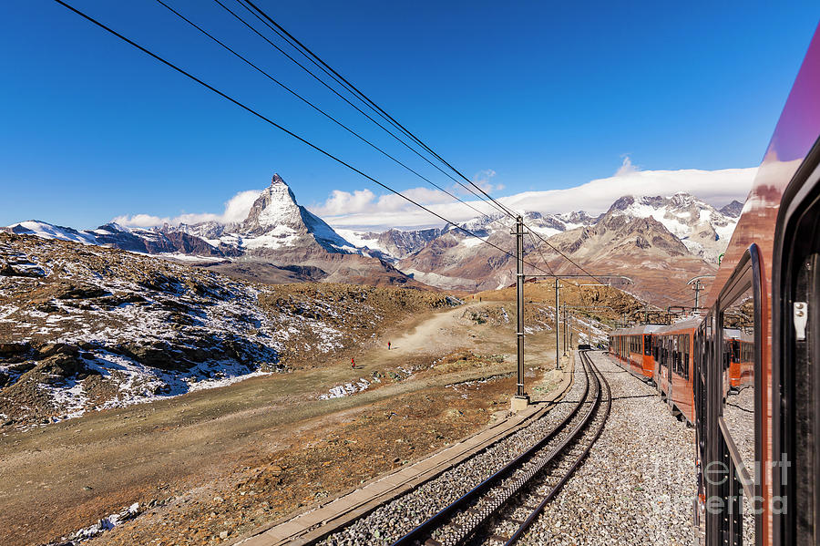 Landscape Photograph - The Gornergrat Railway in Switzerland #2 by Werner Dieterich