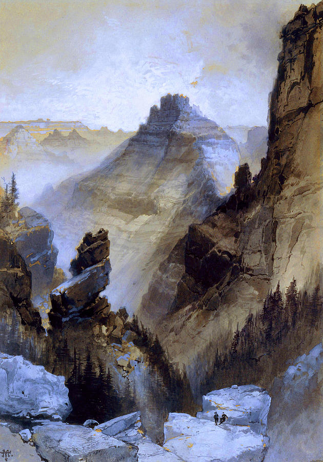 The Grand Canyon, Head Of The Old Hance Trail #2 Painting by Mountain Dreams