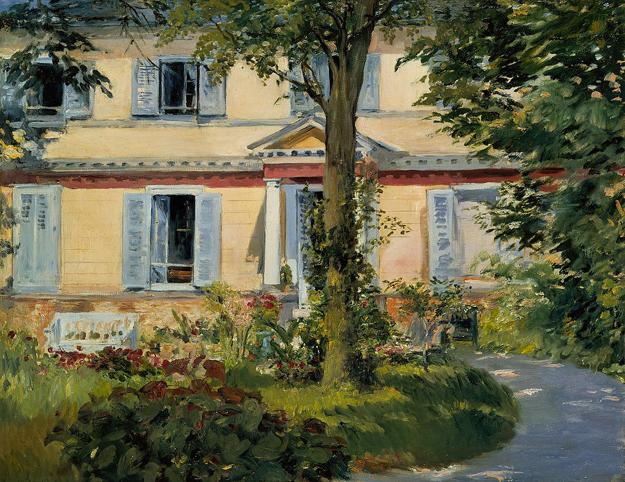 The House at Rueil #5 Painting by Edouard Manet