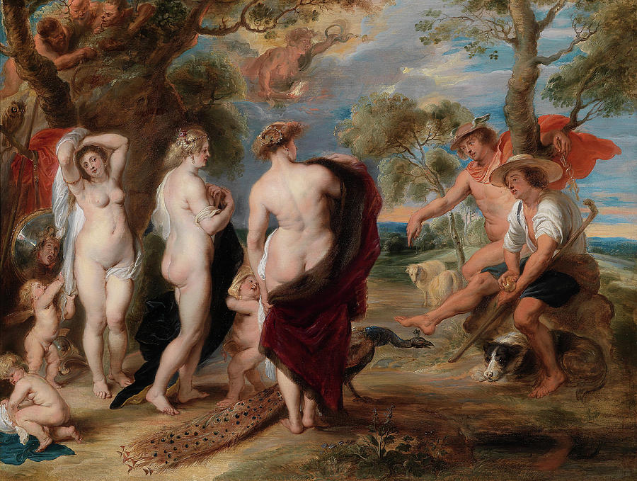 Greek Painting - The Judgment of Paris #2 by Peter Paul Rubens