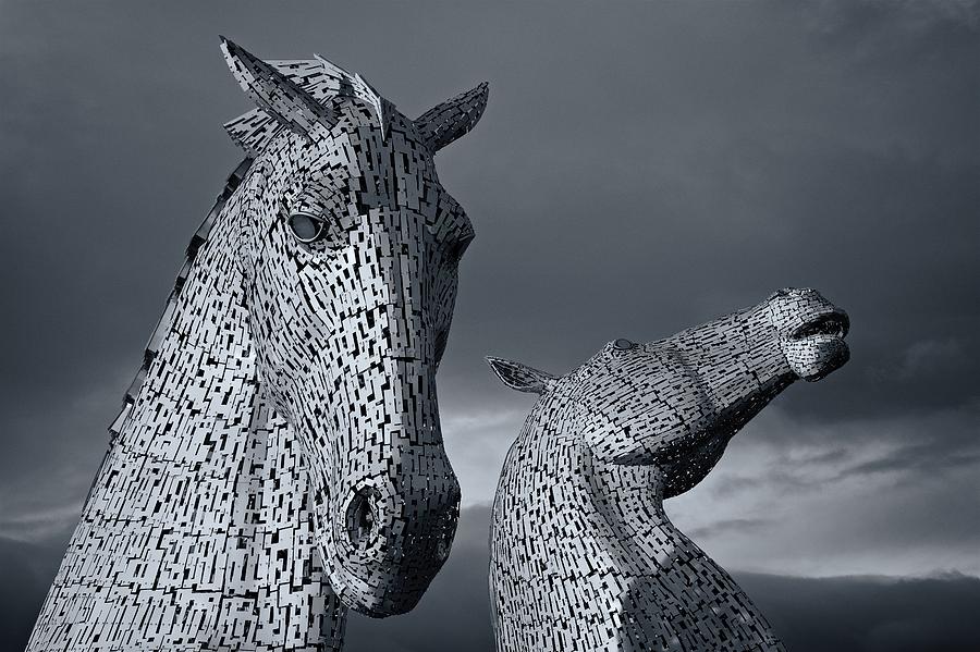 The Kelpies #2 Photograph by Stephen Taylor
