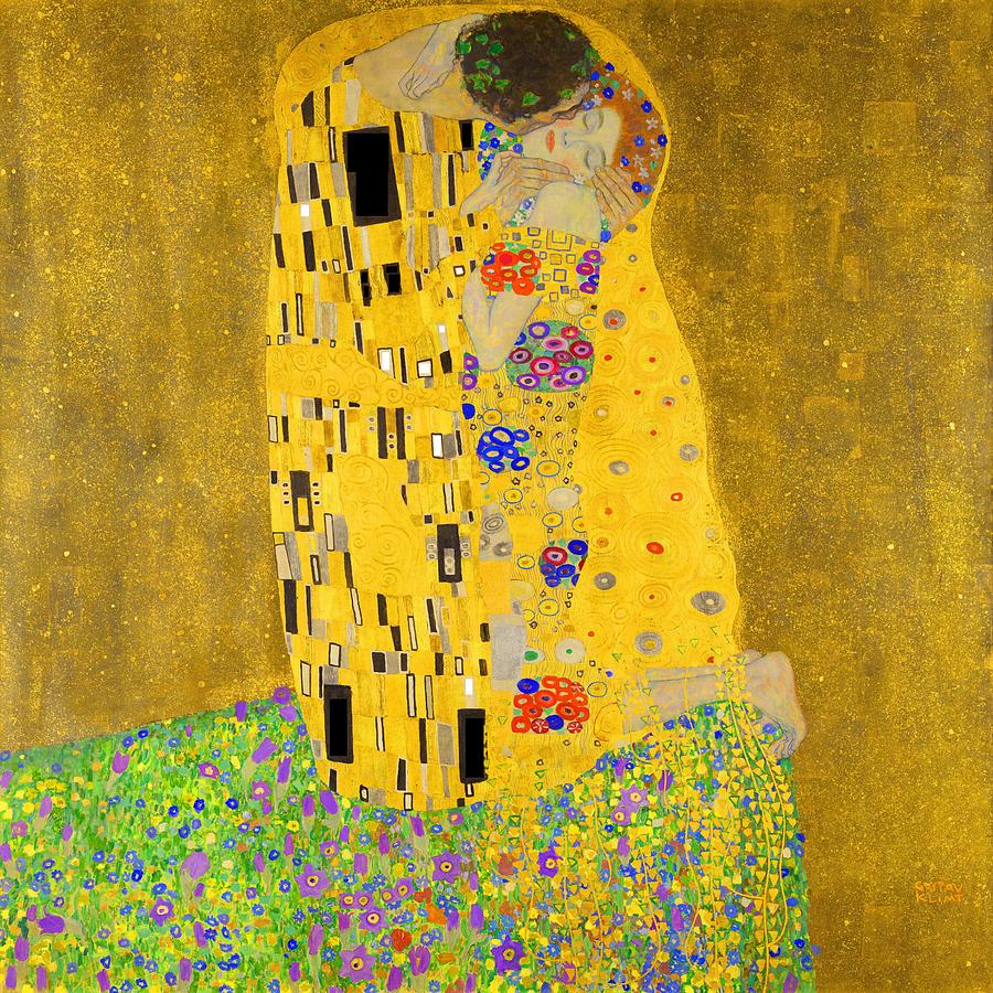 The Kiss Flame Tree Edition Painting By Gustav Klimt Fine Art America   2 The Kiss Gustav Klimt 