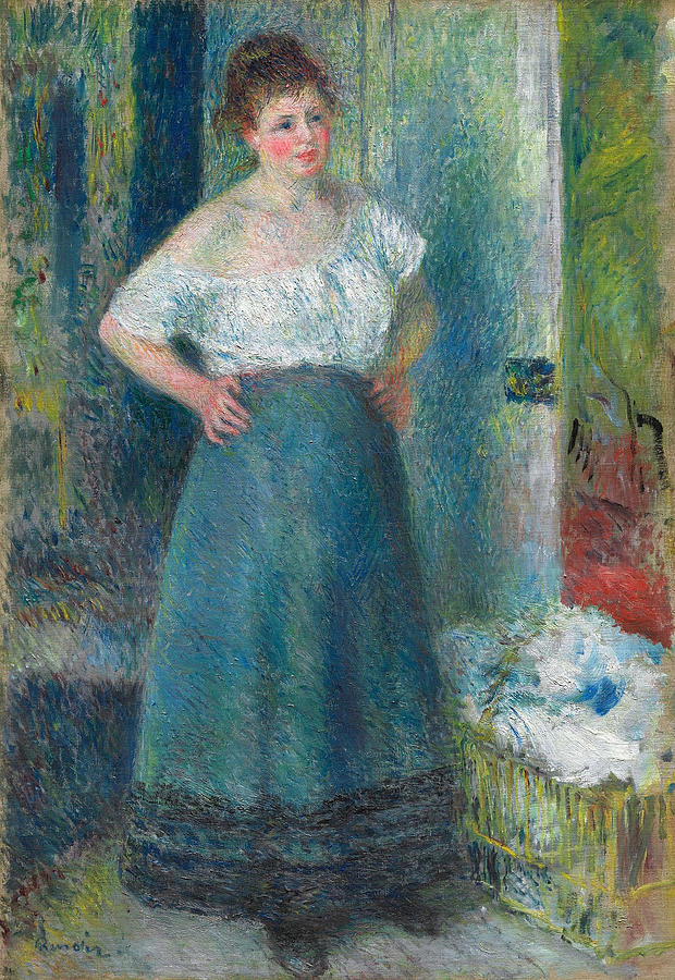 The Laundress #4 Painting by Pierre-Auguste Renoir