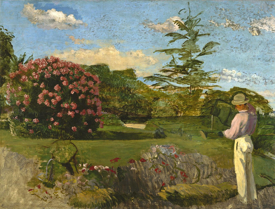 The Little Gardener #3 Painting by Frederic Bazille