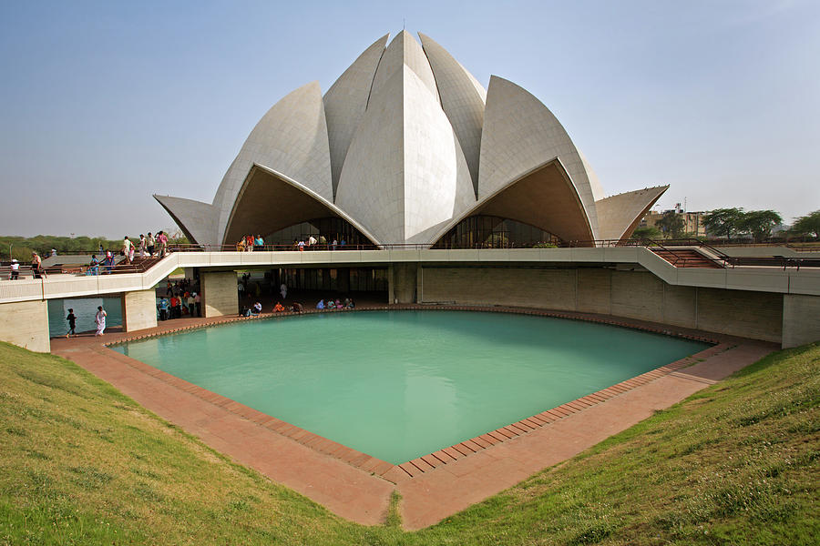 The Lotus Temple in New Delhi #2 Photograph by Aivar Mikko
