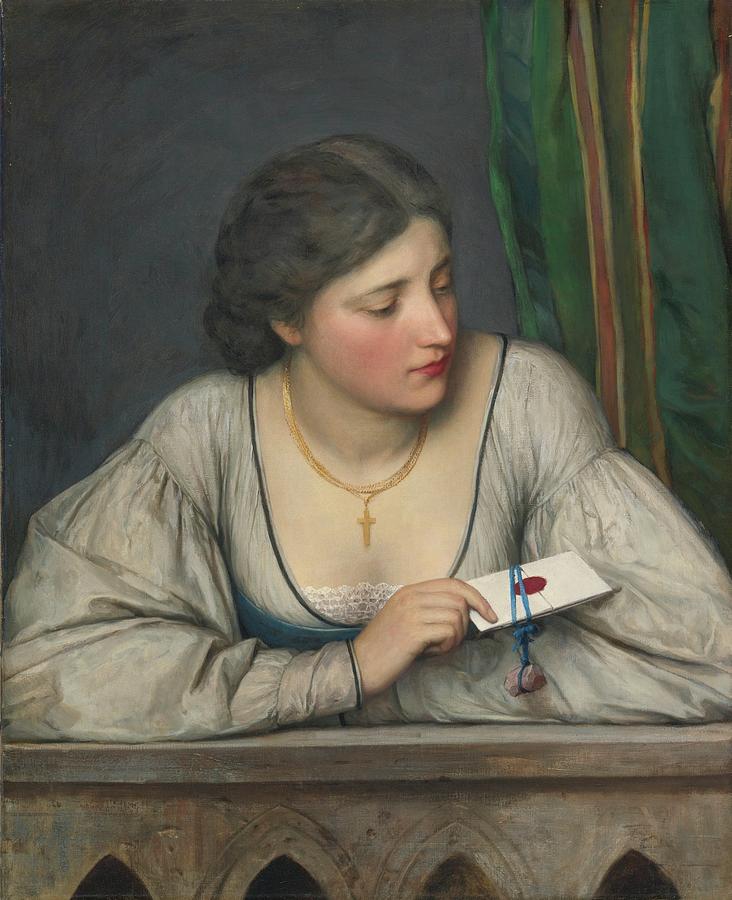 The Love Letter Painting by Eugen Von - Pixels