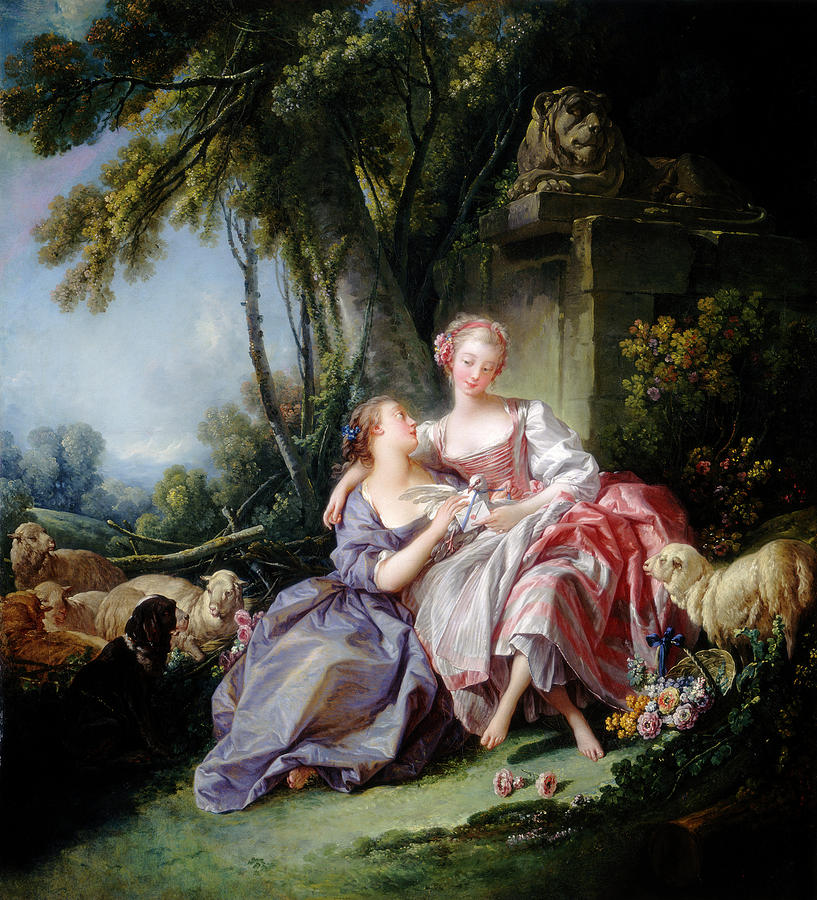 The Love Letter #2 Painting by Francois Boucher
