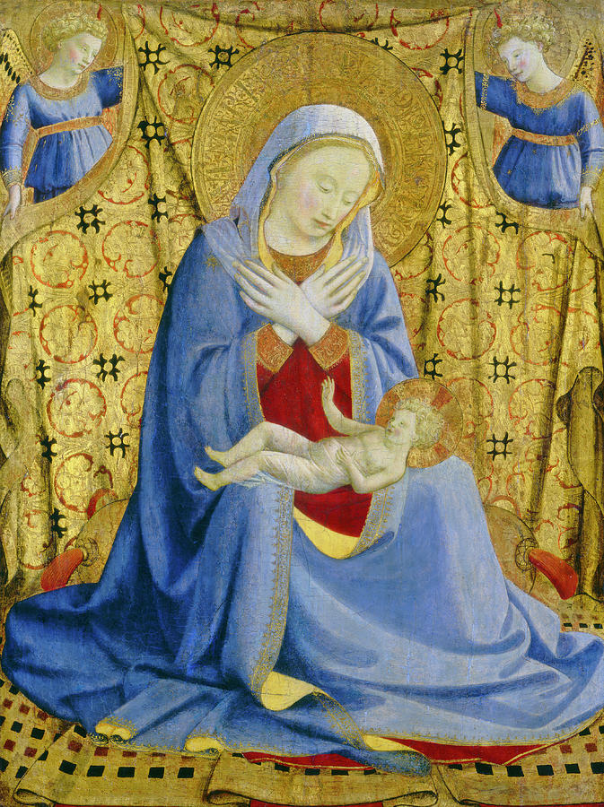 The Madonna of Humility #2 Painting by Fra Angelico