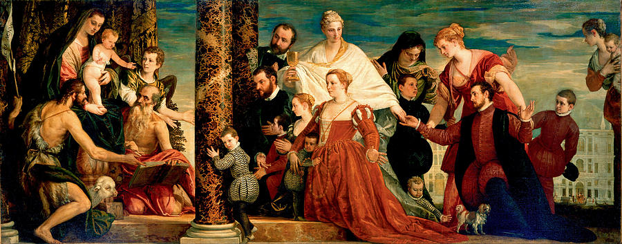 The Madonna of the Cuccina Family Painting by Paolo Veronese