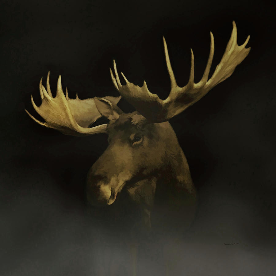 The Moose #1 Digital Art by Ernest Echols