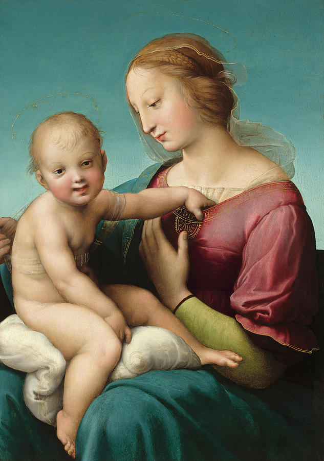 The Niccolini-Cowper Madonna #2 Painting by Raphael