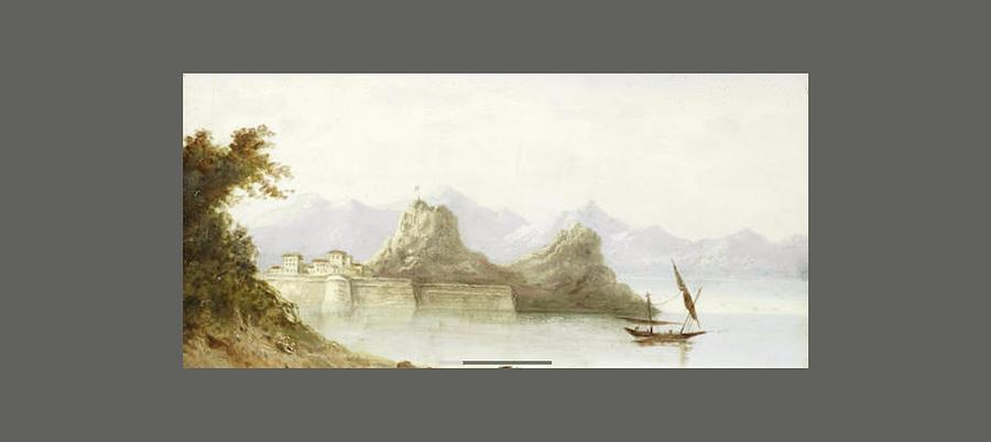 The Old Fortress of Corfu #2 Painting by MotionAge Designs
