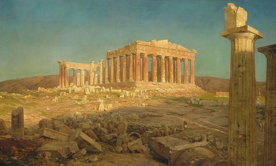Frederic Edwin Church Painting - The Parthenon #2 by Frederic Edwin Church