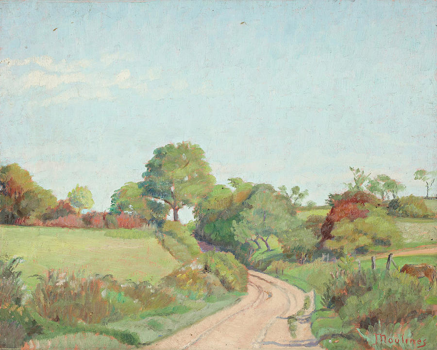 The Path in the Countryside Painting by Ernest Moulines - Fine Art America