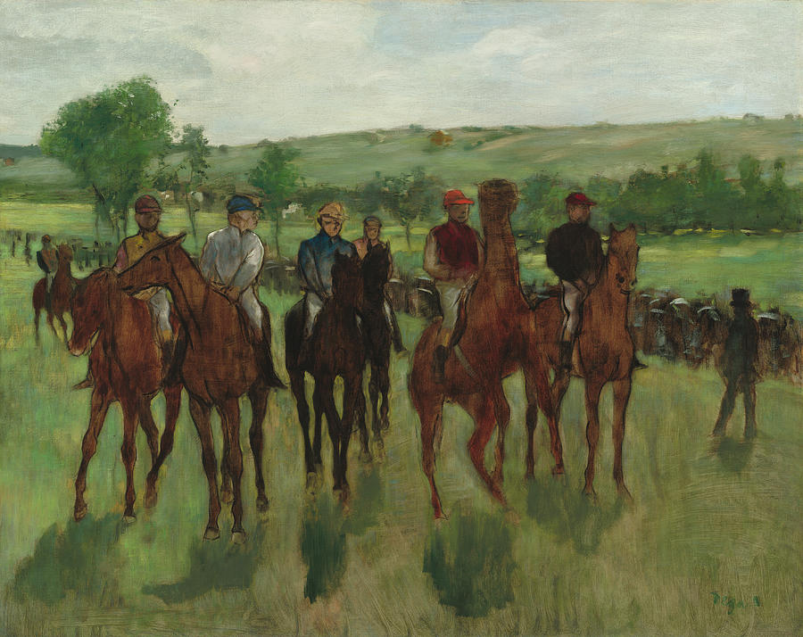 The Riders #2 Painting by Edgar Degas