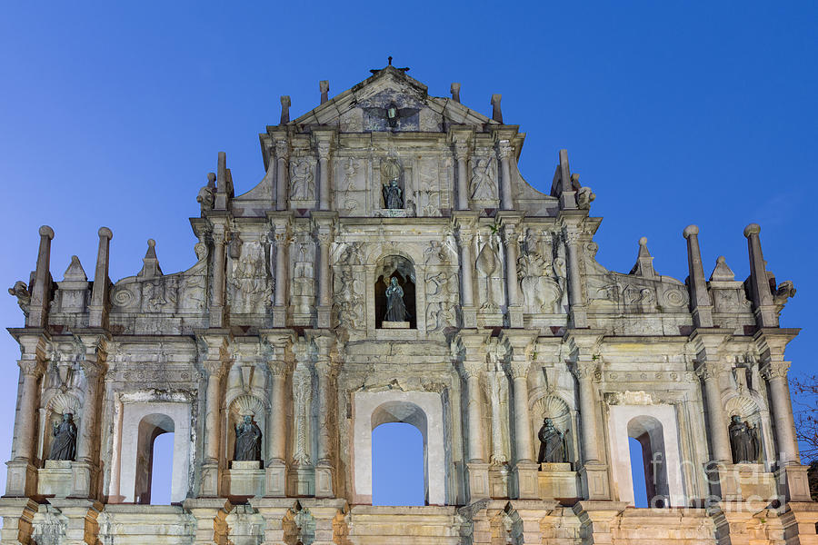 The ruins of St Paul church in Macau #2 Photograph by Didier Marti