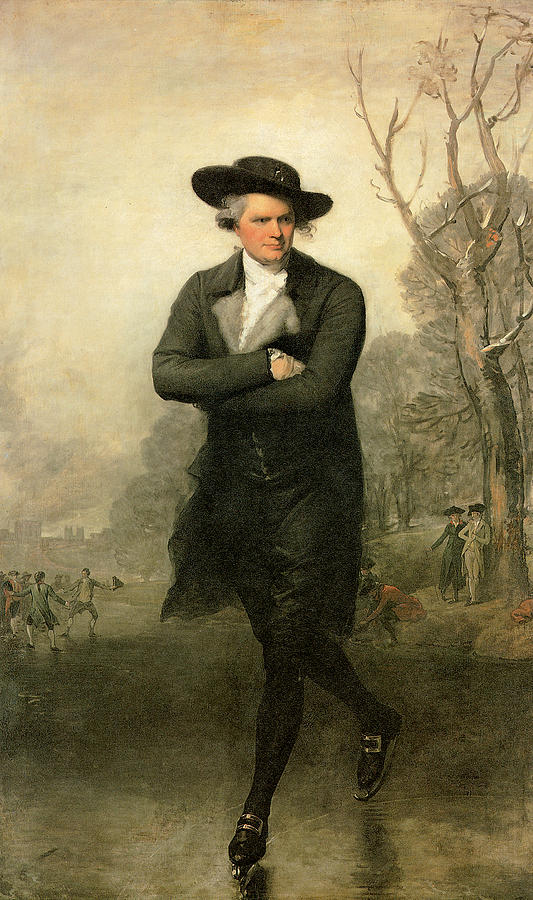 The Skater Portrait of William Grant #2 Painting by Gilbert Stuart