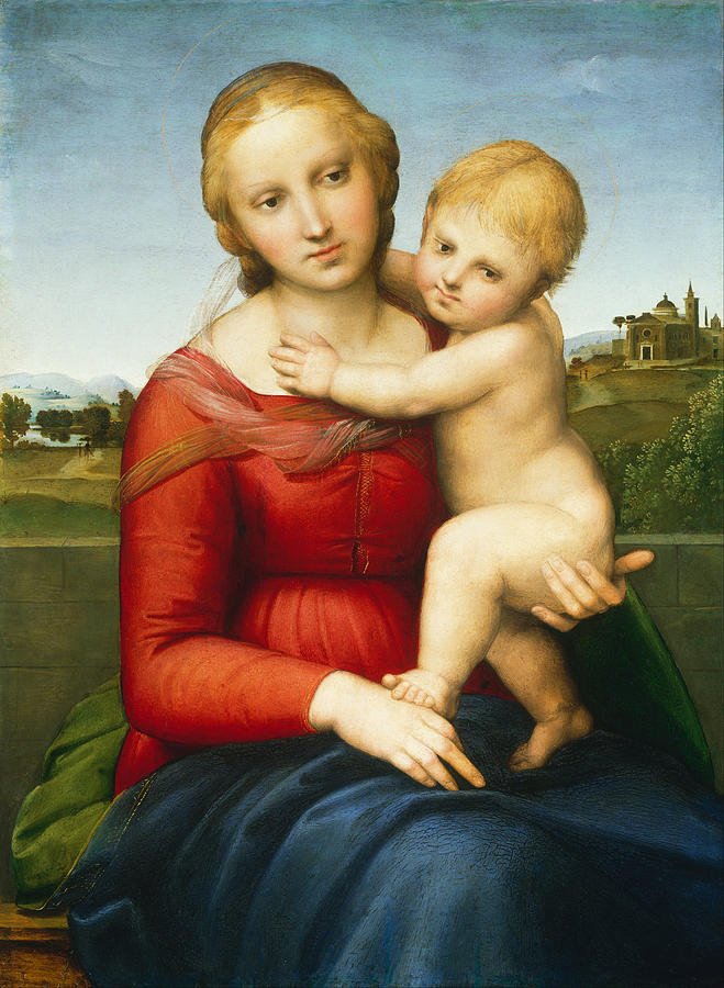 The Small Cowper Madonna #5 Painting by Raphael
