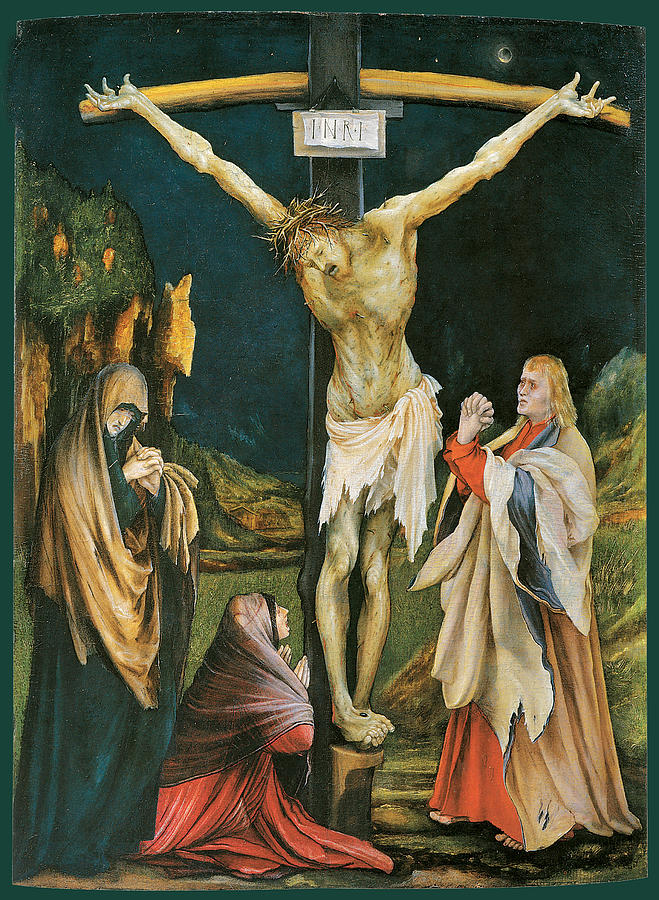 The Small Crucifixion #4 Painting by Matthias Grunewald