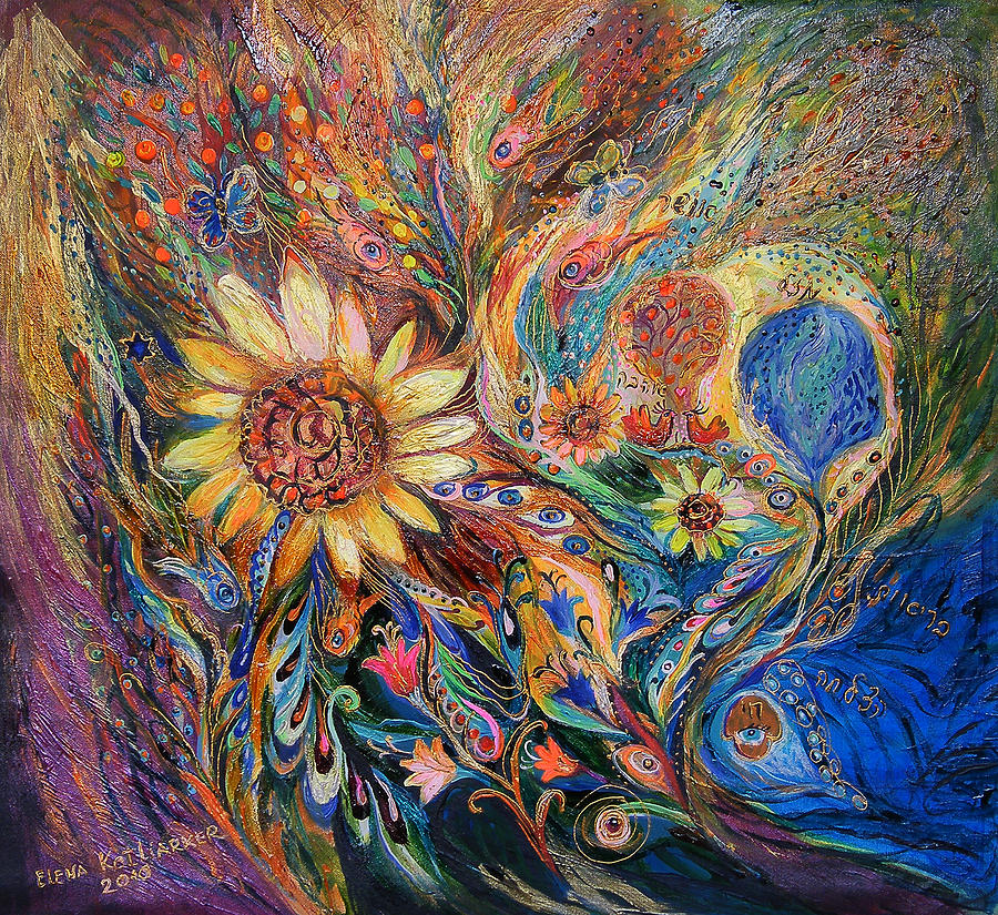 The Sunflower #2 Painting by Elena Kotliarker
