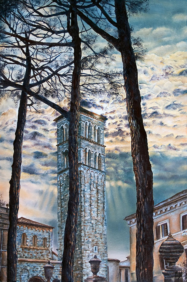 The Tower #1 Painting by Michelangelo Rossi