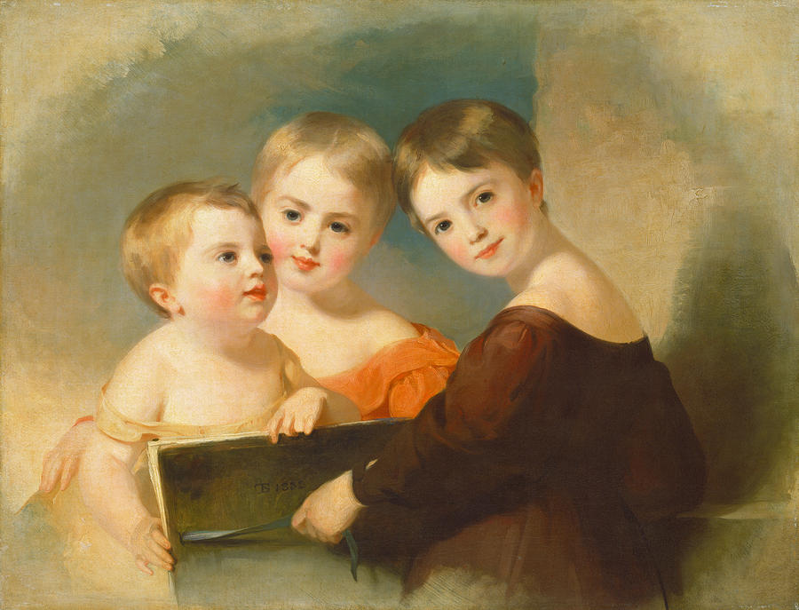 The Vanderkemp Children #2 Painting by Thomas Sully