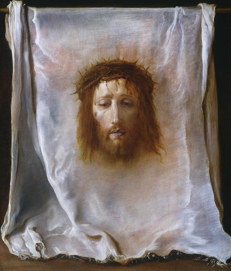 Jesus Christ Painting - The Veil of Veronica by Domenico Fetti