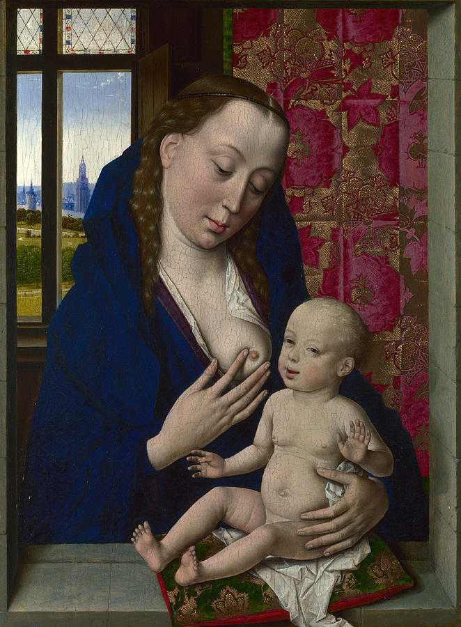 Madonna Painting - The Virgin and Child #2 by Dieric Bouts