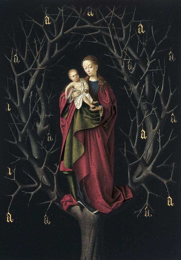 Madonna Painting - The Virgin Of The Dry Tree #2 by Petrus Christus