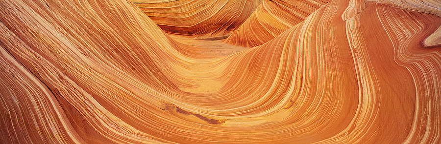 Nature Photograph - The Wave, Sandstone Formation, Kenab #2 by Panoramic Images