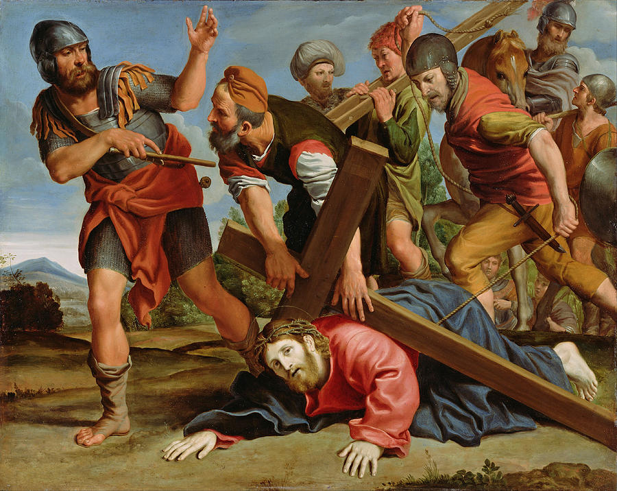 The Way to Calvary #3 Painting by Domenichino