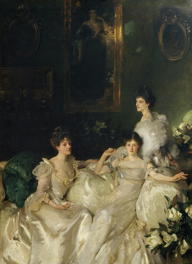 The Wyndham Sisters #4 Painting by John Singer Sargent