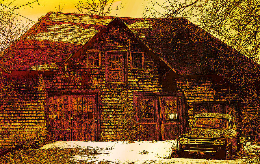 This Old Barn #2 Digital Art by Iris Gelbart