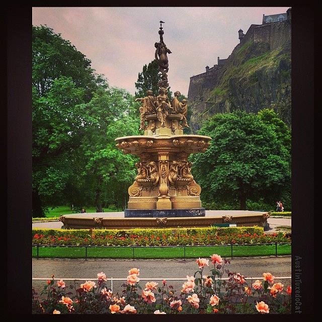 Fountain Photograph - Throwback Thursday #edinburgh #scotland #2 by Austin Tuxedo Cat