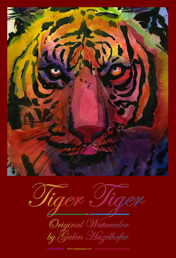 Tiger Tiger #2 Painting by Galen Hazelhofer