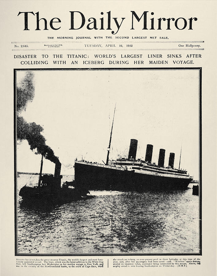 Titanic Headline, 1912 Photograph by Granger Fine Art America