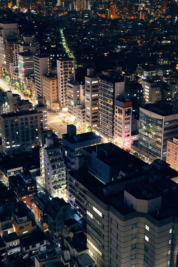 Tokyo night #2 Photograph by Songquan Deng