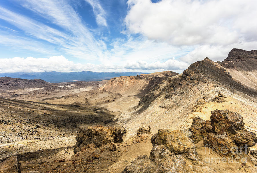 Tongariro Alpine crossing in New Zealand #2 Photograph by Didier Marti