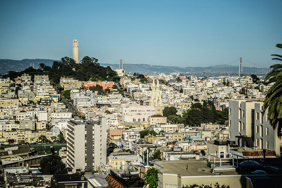 Top City Views From Lombard Street In San Francisco California #2 Photograph by Alex Grichenko