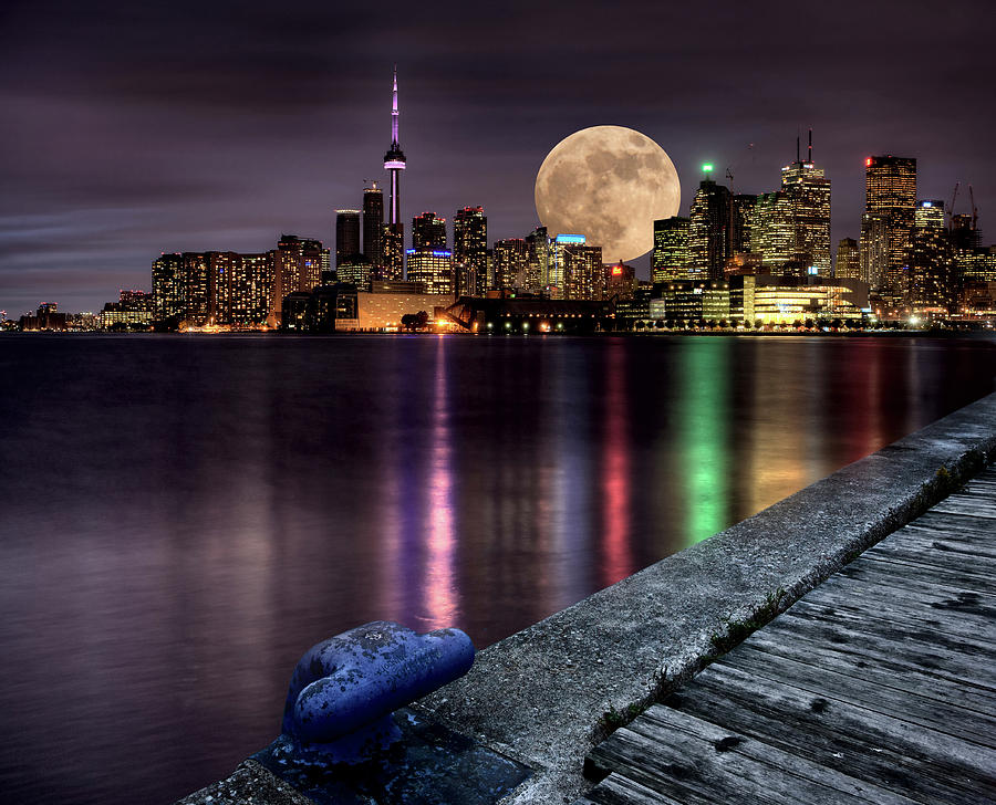 Landmark Photograph - Toronto City Night #2 by Mark Duffy