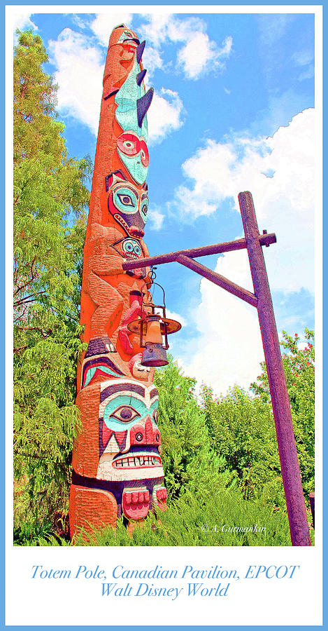 Totem Pole, EPCOT, Walt Disney World #2 Photograph by A Macarthur Gurmankin