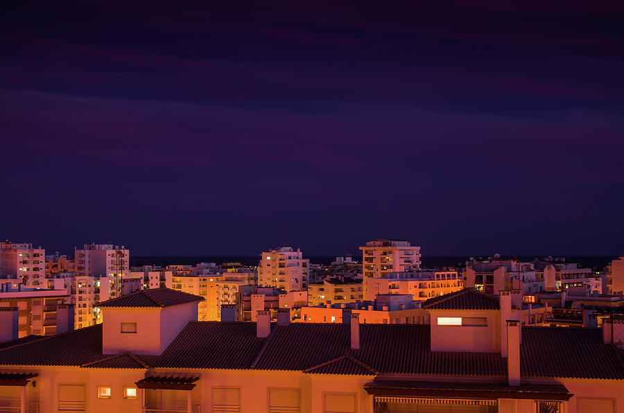 Town At Twilight #2 Photograph by Carlos Caetano