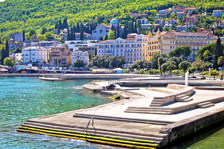 Town of Opatija waterfront view #2 Photograph by Brch Photography