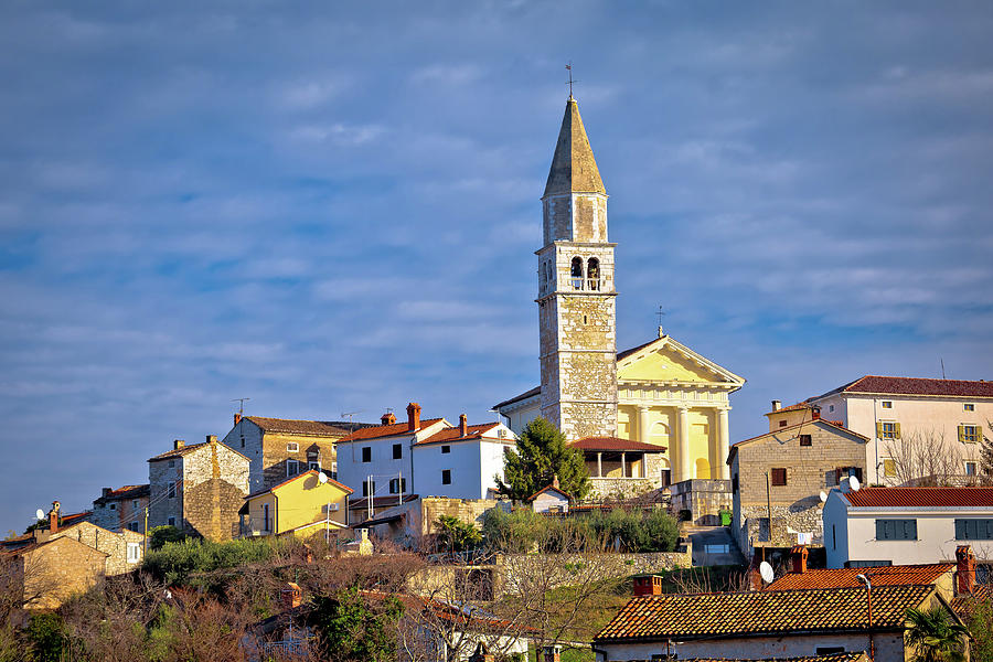 Town of Visnjan on green istrian hill view #2 Photograph by Brch Photography