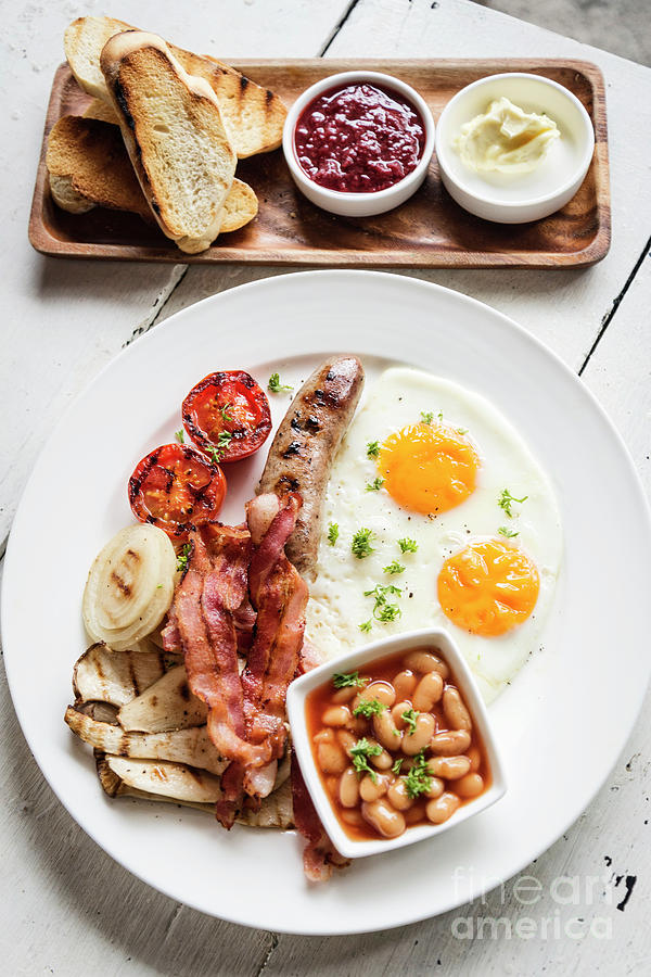 Traditional Famous Full English British Classic Breakfast Meal S ...