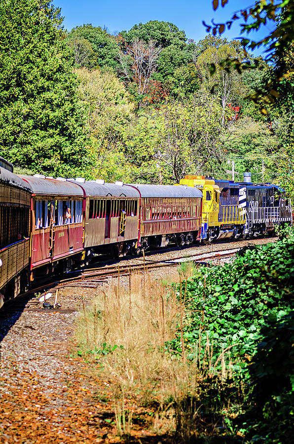 Train passenger car of great smoky mountains railroad  #2 Photograph by Alex Grichenko