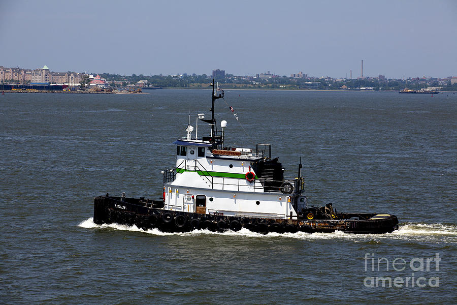 Transportation - Shipping in New York Harbor #2 Photograph by Anthony Totah