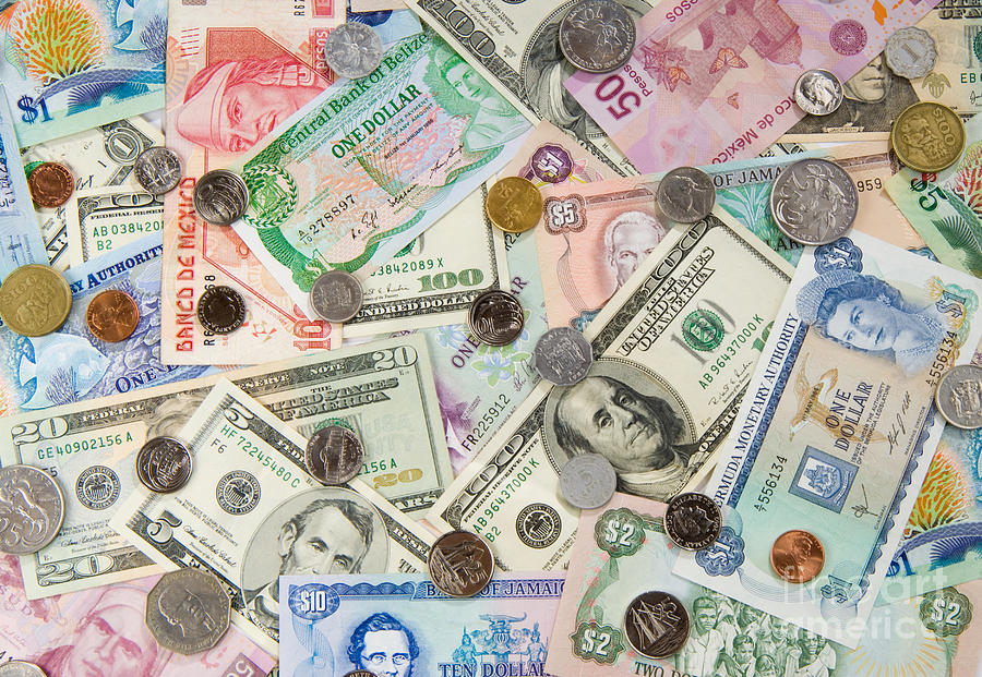 Coin Photograph - Travel Money - World Economy #2 by Anthony Totah