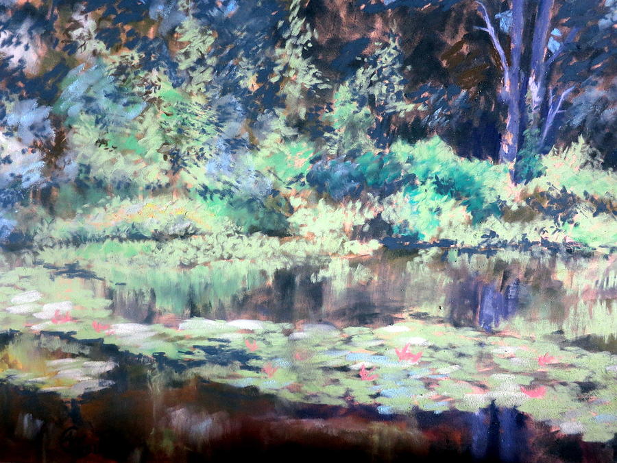 Trees and reflections #2 Painting by Angelina Whittaker Cook