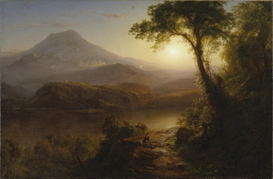 Tropical Scenery #2 Painting by Frederic Edwin Church